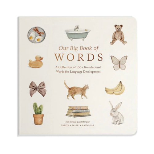 Our Big Book of First Words: A Collection of 100+ Foundational Words for Language Development (Tabitha Paige Children's Book Series)