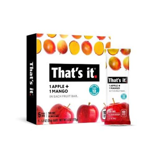 That's it. Apples & Mangoes Flavored Fruit Bars - 6oz/5pk