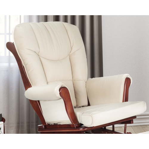 AFG Baby Furniture Sleigh Glider Chair Cushions, Beige