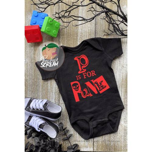 P is for Punk - Baby Onesie / Toddler Tee