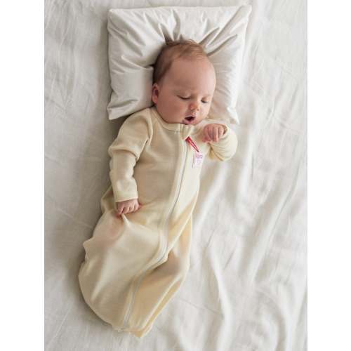 organic merino wool sleepsack with arms