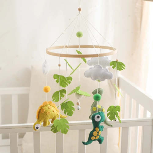 Sleepy Time Felt Mobiles - Dinosaurs, Leaves & Clouds