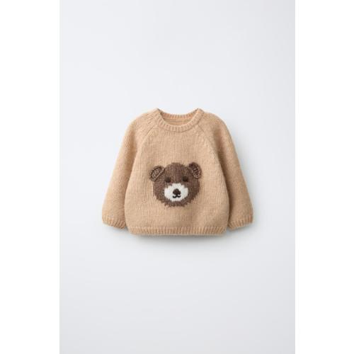 BEAR KNIT SWEATER - Beige | ZARA United States