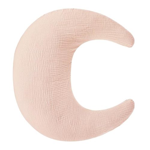 SWESEN Nursing Pillow Cover, Soft Removable Cover for Breastfeeding Pillows, Pillow Slipcover for Baby Boys and Girls, Comfortable & Breathable, Light Pink, Washable (Only Cover)