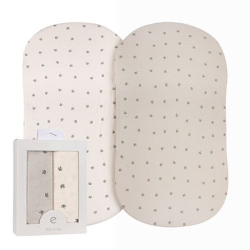 Ely's & Co. Baby Fitted Bassinet Sheet Set - 2 Pack - 32"x 16"