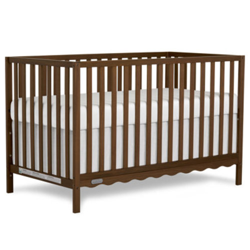 Dream On Me Synergy Wave 5-in-1 Convertible Crib | Walnut