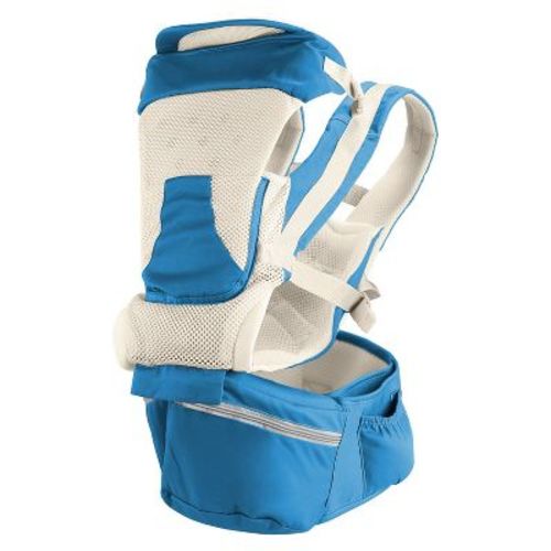 Qinhu"multifunctional Baby Carrier With Hip Seat & Head Hood – Ergonomic, Adjustable For 0-4 Years, 55lbs"blue