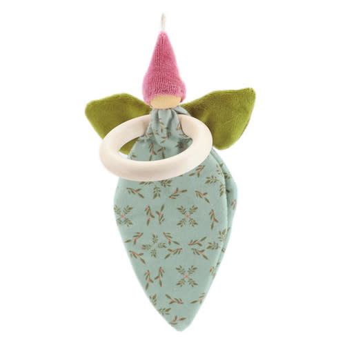 Nanchen Natur Flower Dance Rattle Grasping Toy–Fair Skintone | Organic Baby Toy