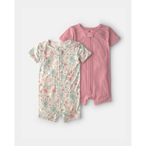 Baby Girl 2-Pack PurelySoft™ Butterfly Garden 1-Piece Pajamas | Carter's