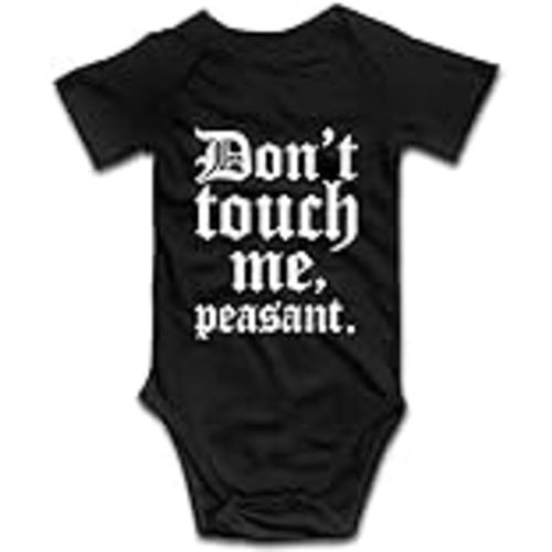 DOQOSESHY Don't Touch Me Peasant-Baby Outfit Boys Girls Romper Short Sleeve/Sleeveless/Long Sleeve Bodysuit