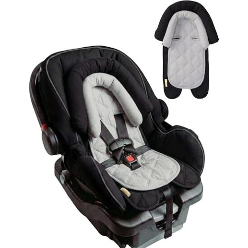 GoldBug Baby & Toddler 2-in-1 Car Seat Head Support - Black