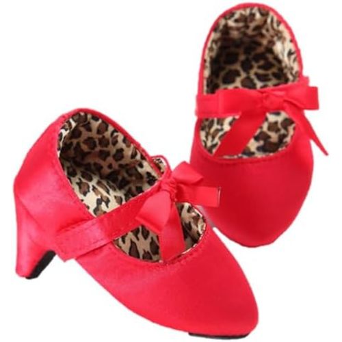 Newborn Baby Girls Princess Shoes with High Heels Bowknot Soft Sole Crib Shoes Infant Girl Photography Props