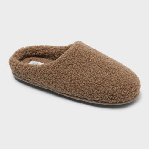 Women's Rhys Faux Shearling Scuff Slippers - Auden™ Brown M