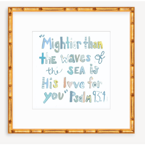Psalm 93:4 on paper – Chelsea McShane Art