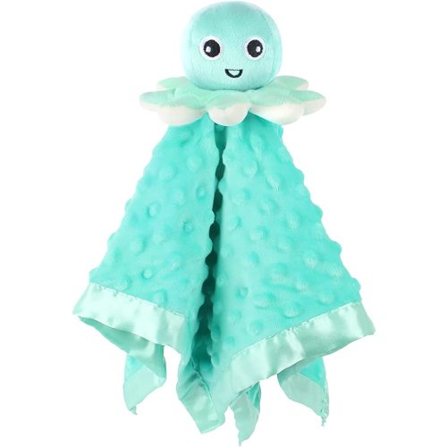 Baby Security Blanket Loveys for Babies Snuggle Toy Plush Octopus Stuffed Animal Gifts for Girls and Boys Newborn