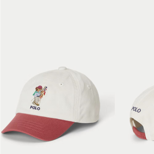 Polo Bear Cotton Chino Ball Cap