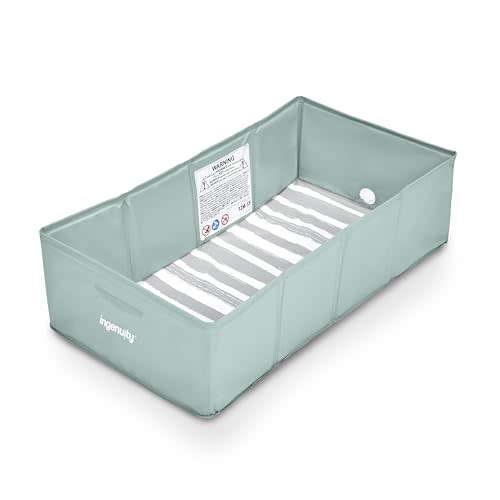 Ingenuity Tuckaway Toddler Folding Tub, Converts Shower to Tub, Folds to Store, Easy to Clean, No Assembly Required, Portable Baby Bathtub for Travel, 12M-5Y