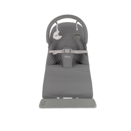 Nuby Baby Bouncer Seat, Grey