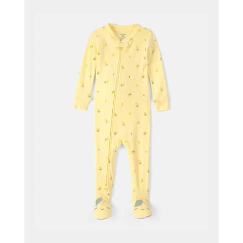 Baby Lemon 100% Cotton Snug Fit 1-Piece Pajama Set - Yellow | Carter's