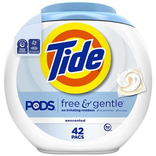 Tide Laundry Detergent Packs Free & Gentle