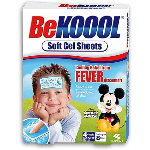 Be Koool Soft Gel Sheets for Kids, 4 Count Per Box (6 Boxes) by BeKoool