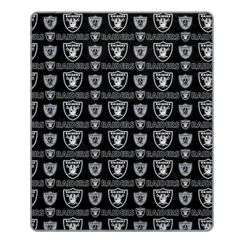 Las Vegas Raiders Pegasus 50" x 60" Repeat Big Logo Wordmark Ultra Soft Blanket