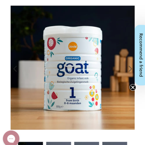 Jovie Goat Milk Stage 1 | Organic Infant Formula