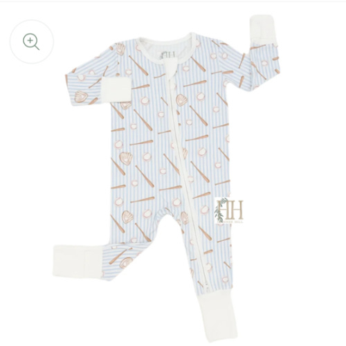 Boys Baseball Double Zipper Romper – Hamner Hill