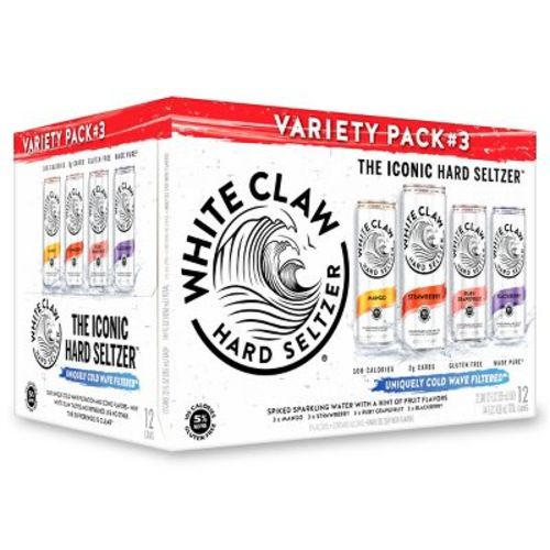 White Claw Hard Seltzer Variety Pack #3 - 12pk/12 fl oz Cans