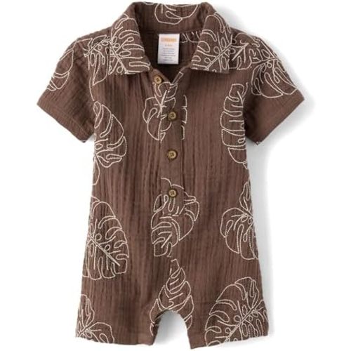 Gymboree Baby Boys' And Newborn Short Sleeve Romper