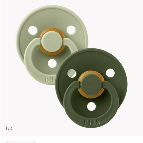 BIBS Colour 2 Pack - Sage & Hunter Green Baby Pacifiers – Bibsworld store US