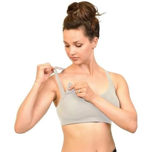 Bamboobies Maternity Nursing Bra for Breastfeeding - Underwire-Free Essential for Nursing
