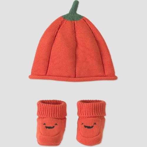 Carter's Just One You® Baby Halloween Pumpkin Hat and Bootie Set - Orange One Size Fits Most