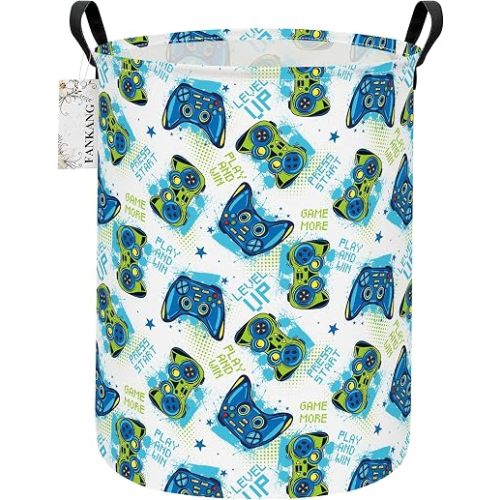 Game Storage Bin Foldable Nursery Basket