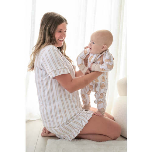 Convertible Zip Romper in Ruff Life | Caden Lane