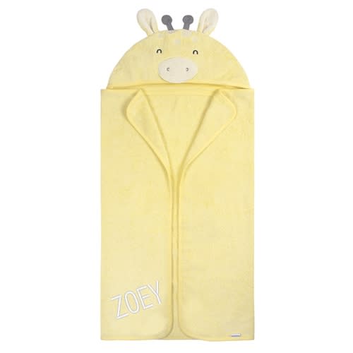 Embroidered 4-Piece Baby Neutral Yellow Giraffe Towel & Washcloths Set – Gerber Childrenswear