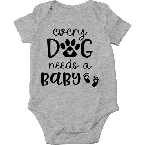 CBTwear Every Dog Needs a Baby - Baby Clothes - Funny Newborn Bodysuit Outfits for Boys and Girls
