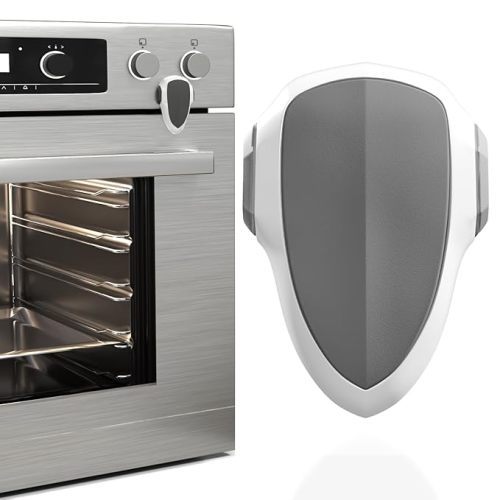 BABY PROOF ME Oven Lock Child Safety, 1 Pack, Oven Door Lock Child Safety, Oven Baby Proofing, Heat-Resistant, Durable & Easy to Install Oven Safety Locks for Toddlers, Baby Proof Oven (White)