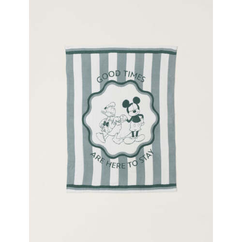 CozyChic® Disney Mickey And Donald Stripe Blanket | Barefoot Dreams®
