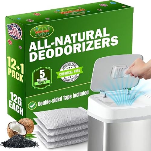 Green Piece Baby Diaper Pail Deodorizer - Activated Charcoal - 12 + 1