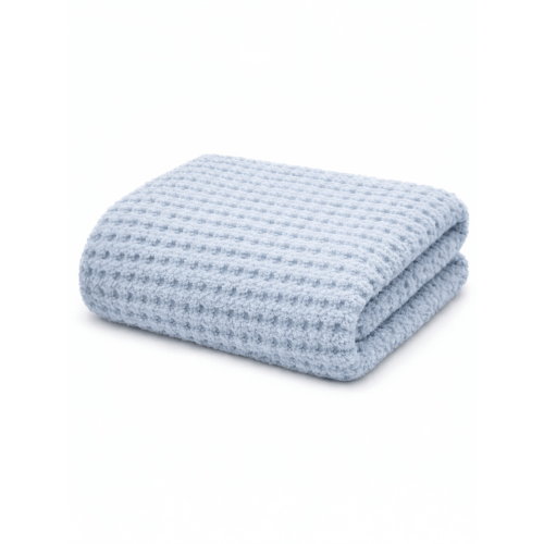 Phufy® Bliss Waffle Blanket, Baby Blue