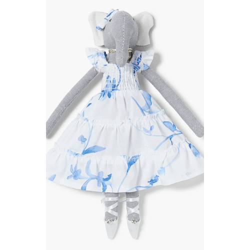 Ella The Nap Dress Elephant - Blue Botanical – Hill House Home