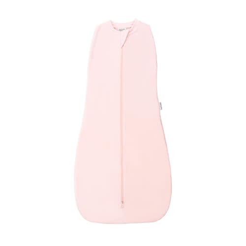 Tiny Twinkle Baby Sleep Sack 0-3 Months 1.0 TOG, Cotton & Elastane Wearable Blanket, Swaddle Transition Micro-Fleece, Machine Washable(Pink)