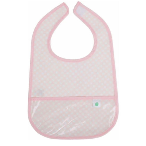 The Wipe It Bib, Pink Gingham - Apple of My Isla Bibs | Maisonette