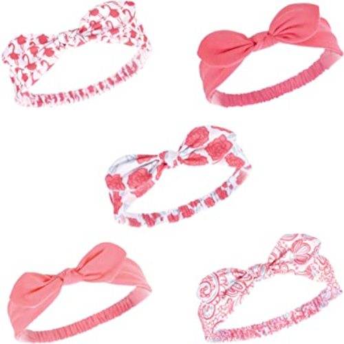 Hudson Baby Cotton and Synthetic Headbands, Size 0-24 Months