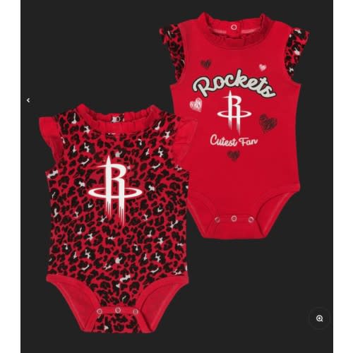 Infant Houston Rockets Outerstuff Happy Hearts Set