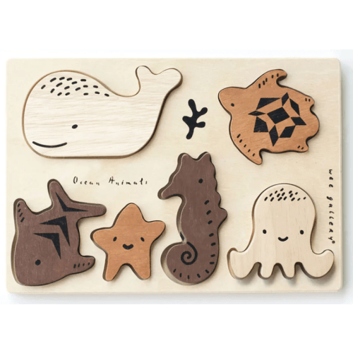 Ocean Animals Wooden Tray Puzzle