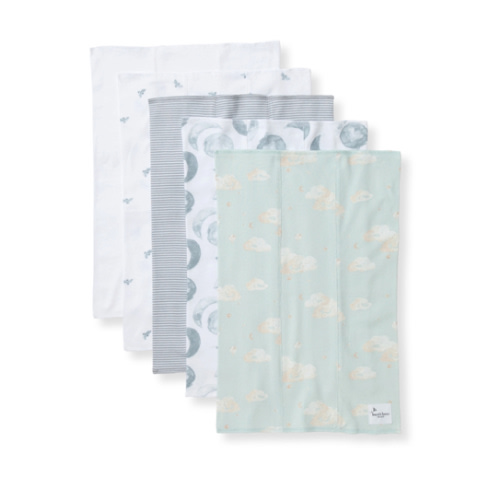 Golden Bee Organic Cotton Burp Cloths 5 Pack