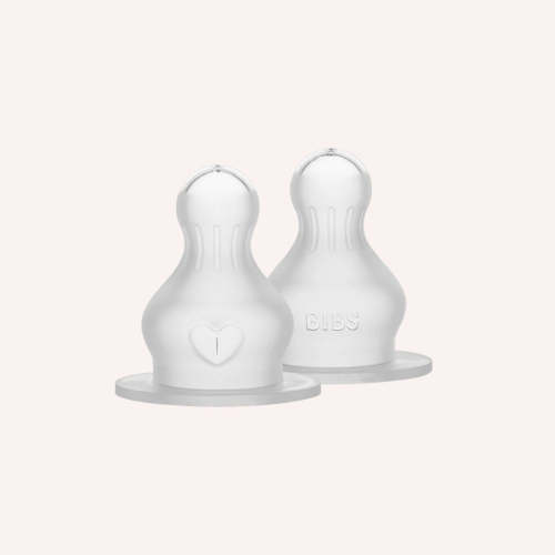 Bibs Teats - Silicone Nipple Round - 2pk