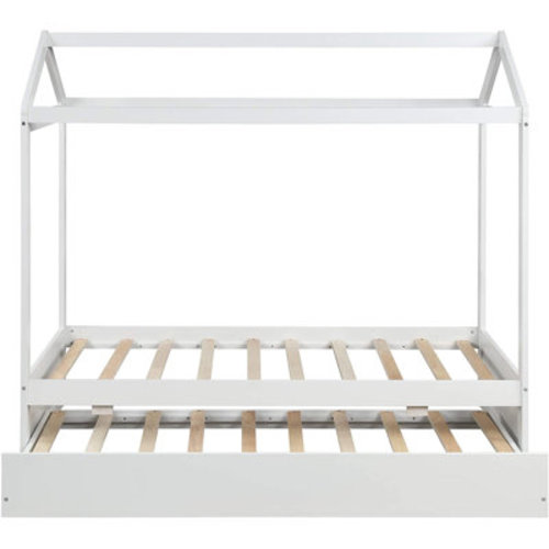 Abordale Twin Solid Wood Canopy Bed with Trundle by Viv + Rae™ | Wayfair